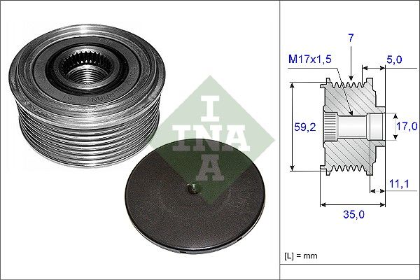 WILMINK GROUP Механизм свободного хода генератора WG1253663